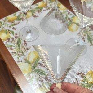 Set 4 Martini glasses